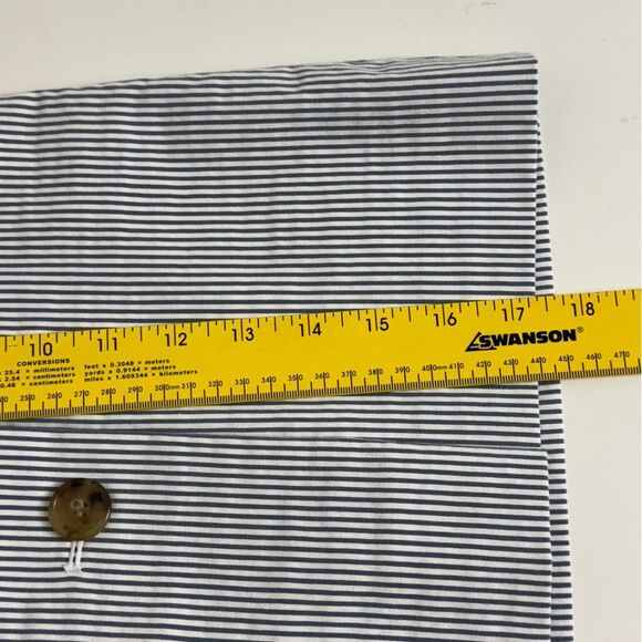 J. Crew Striped Seersucker Button-Front Skirt 4 - Picture 7 of 7